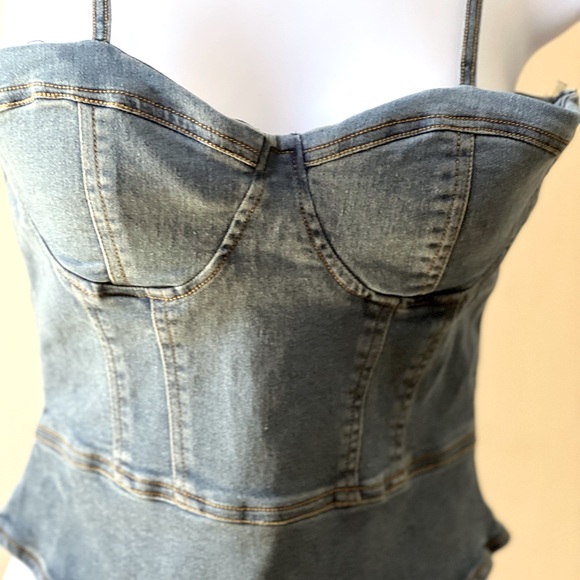 Denim Bodysuit - Picture 3 of 8